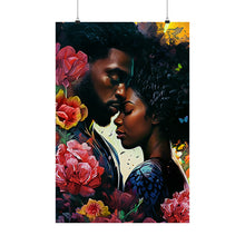 Load image into Gallery viewer, Love and Passion Canvas Art, Affectionate Couple Print, Heartwarming Gift