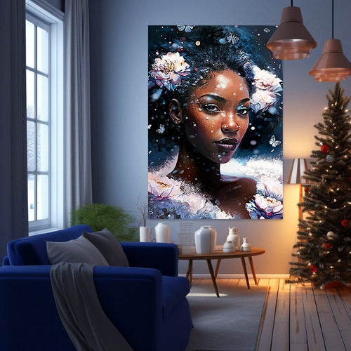Beautiful Winter Art Perfect Holiday Gift Black Art Home Decor Wall Art