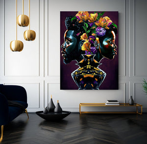 Elegant Floral Botanical Art Print, Home Decor Masterpiece, Eternal Love Blossoms Art Print, Romantic Flower Wall Decor