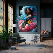 Load image into Gallery viewer, Beautiful Maternity Gift, Baby Shower Gift, Black Art Home Decor, Wall Art