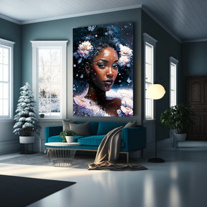 Beautiful Winter Art Perfect Holiday Gift Black Art Home Decor Wall Art