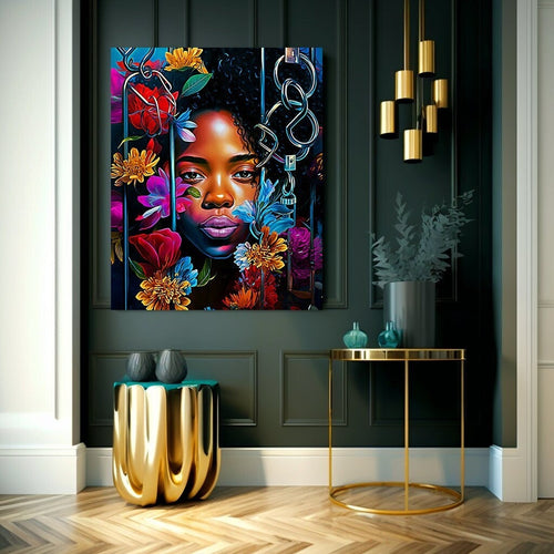 Colorful Black Art Print, Home Decor, Wall Art, Gift for Her