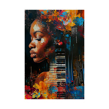 Load image into Gallery viewer, Abstract Piano Art Print - Musical Wall Decor, Piano Keys Poster, Musician Gift, Modern Home Art, Unique Music Room Decoration