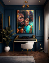 Load image into Gallery viewer, Romantic Wedding Decoration Art Print, Passionate Relationship Wall Art, Couple&#39;s Anniversary Gift, Romantic Home Decor
