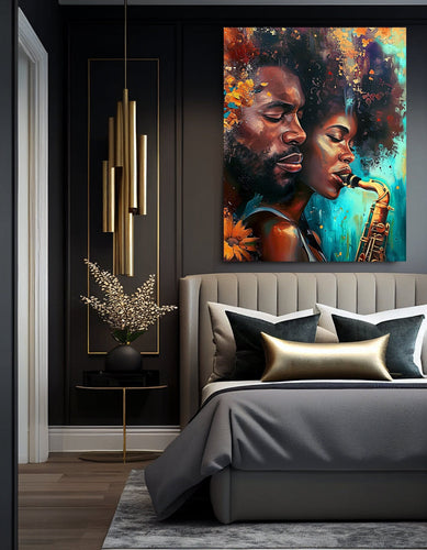 Romantic Wedding Decoration Art Print, Passionate Relationship Wall Art, Couple's Anniversary Gift, Romantic Home Decor