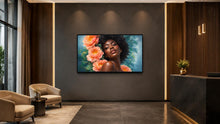 Load image into Gallery viewer, Peach Petal Reverie — Frame TV artwork preview