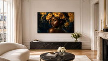 Load image into Gallery viewer, Crowned In Golden Flora — Frame TV artwork preview