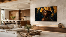 Load image into Gallery viewer, Crowned In Golden Flora — Frame TV artwork preview