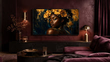 Load image into Gallery viewer, Crowned In Golden Flora — Frame TV artwork preview