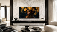 Load image into Gallery viewer, Crowned In Golden Flora — Frame TV artwork preview