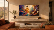 Load image into Gallery viewer, Saffron Gown In A Painted Bloom — Frame TV artwork preview