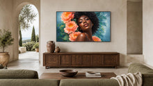 Load image into Gallery viewer, Peach Petal Reverie — Frame TV artwork preview