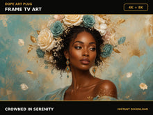 Load image into Gallery viewer, Crowned In Serenity — Frame TV artwork preview
