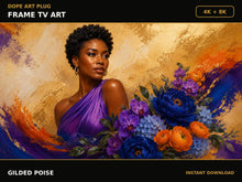 Load image into Gallery viewer, Gilded Poise — Frame TV artwork preview