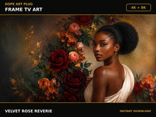 Load image into Gallery viewer, Velvet Rose Reverie — Frame TV artwork preview