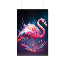 Load image into Gallery viewer, Flamingo Wall Art Abstract Art Print Digital Prints Pink Wall Decor Modern Art House Warming Gift Pink Wall Art