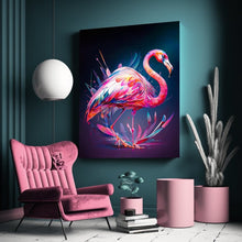 Load image into Gallery viewer, Flamingo Wall Art Abstract Art Print Digital Prints Pink Wall Decor Modern Art House Warming Gift Pink Wall Art