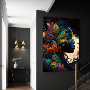 Mother Nature Wall Decor Black Art Print Unique Art Digital Art Print Wall Art Poster Modern Art