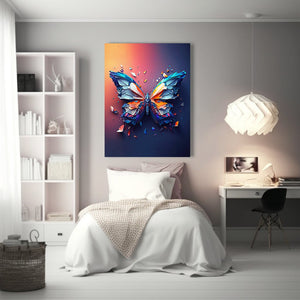Butterfly Art Print Digital Art Modern Art Girls Bedroom Decor Abstract Wall Decor Butterfly Poster
