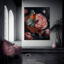 Load image into Gallery viewer, Pink Rose Art Print Digital Prints Wall Art Poster Pink Wall Art Floral Art Digital Art Prints