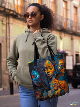 Load image into Gallery viewer, Music Canvas Tote Bag Book Bag Birthday Gift Shoulder Tote Bag Shopping Tote Bag Laptop Bag