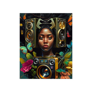 Music Wall Art Abstract music art Afrocentric Art Gift Digital Wall Art Poster