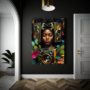 Music Wall Art Abstract music art Afrocentric Art Gift Digital Wall Art Poster