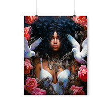 Load image into Gallery viewer, Black Woman Freedom Abstract art Afrocentric Housewarming Gift for Her Digital Wall Art Poster