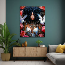 Load image into Gallery viewer, Black Woman Freedom Abstract art Afrocentric Housewarming Gift for Her Digital Wall Art Poster