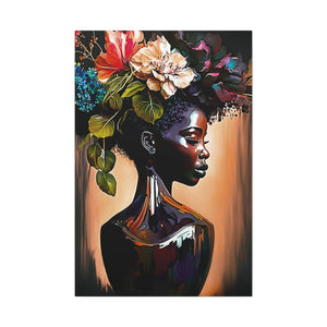 Flower Vase Digital Black Art Canvas Abstract Art Digital Art Canvas Gallery Wraps