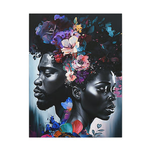 Black Love Digital Black Art Canvas Abstract Art Digital Art Canvas Gallery Wraps