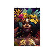 Load image into Gallery viewer, Black Queen Wall Art Abstract art Afrocentric Housewarming Gift for Her Digital Wall Art Poster