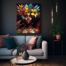 Load image into Gallery viewer, Black Queen Wall Art Abstract art Afrocentric Housewarming Gift for Her Digital Wall Art Poster