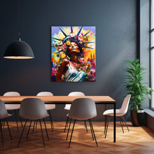 Load image into Gallery viewer, Statue of Liberty Black Woman Abstract Art Afrocentric Housewarming Gift for Her Digital Wall Art Poster