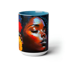 Load image into Gallery viewer, Coffee Mug Two-Tone Beautiful Black Art, 15oz