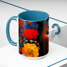 Load image into Gallery viewer, Coffee Mug Two-Tone Beautiful Black Art, 15oz