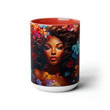 Load image into Gallery viewer, Coffee Mugs Beautiful Black Art Two-Tone Coffee Mugs, 15oz