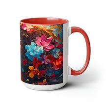 Load image into Gallery viewer, Coffee Mugs Beautiful Black Art Two-Tone Coffee Mugs, 15oz
