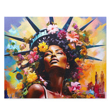 Load image into Gallery viewer, Statue of Liberty Black Art Puzzle (120, 252, 500-Piece)
