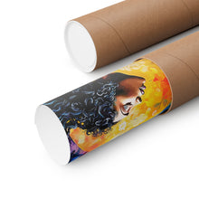 Load image into Gallery viewer, Beautiful Abstract Art, Afrocentric Gift for Her, Painting print, Floral Art