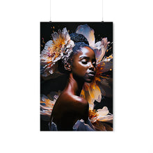 Load image into Gallery viewer, Beautiful Floral Abstract Art, Afrocentric Gift for Her, Painting print, Floral Art