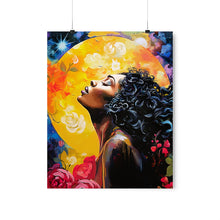 Load image into Gallery viewer, Beautiful Abstract Art, Afrocentric Gift for Her, Painting print, Floral Art