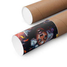 Load image into Gallery viewer, Wall Decor Black Art Floral Abstract Art, Afrocentric Gift