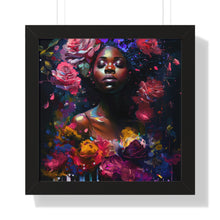 Load image into Gallery viewer, Piano Abstract Woman Art Afrocentric Gift Framed Vertical Poster