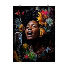 Load image into Gallery viewer, Spiritual Black Art Wall Art Floral Abstract Art Gift